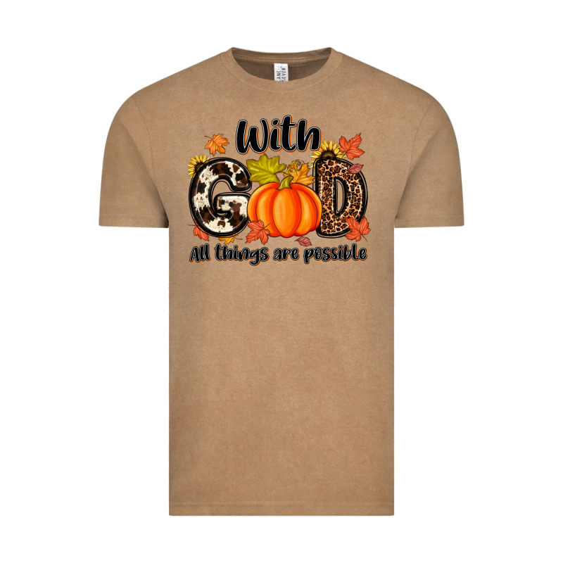 With God All Things Are Possible Vintage Tee by MaliasSmallBusiness | Teevron