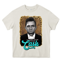 Cream johnny cash Heavy Core Tee - AdoDesignShop