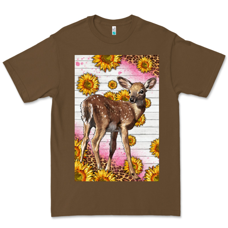 Western Cute Baby Deer Fawn Premium Tee by LillyAllenDesigns | Teevron