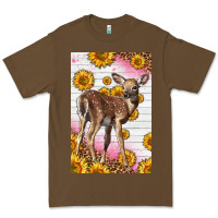 Cacao Western Cute Baby Deer Fawn Premium Tee - LillyAllenDesigns