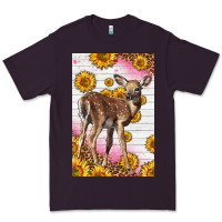 Plum Western Cute Baby Deer Fawn Premium Tee - LillyAllenDesigns