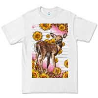White Western Cute Baby Deer Fawn Premium Tee - LillyAllenDesigns