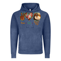 Vintage Denim Peace Love Guinea Pigs Vintage Hoodie - Jasminsmagicworld