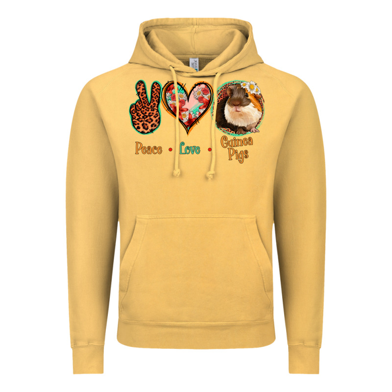 Peace Love Guinea Pigs Vintage Hoodie by Jasminsmagicworld | Teevron