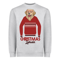Heather Grey Christmas Labrador Heavyweight Sweatshirt - Bettercallsaul