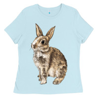 Baby Blue Rabbit Ladies Tee - LillyAllenDesigns