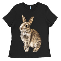 Black Rabbit Ladies Tee - LillyAllenDesigns