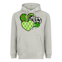 Moon Dust St. Patrick's Day cowhide hearts Heavyweight Hoodie - OliviaCreatesArt