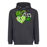 Smoke St. Patrick's Day cowhide hearts Heavyweight Hoodie - OliviaCreatesArt