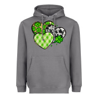 Storm St. Patrick's Day cowhide hearts Heavyweight Hoodie - OliviaCreatesArt