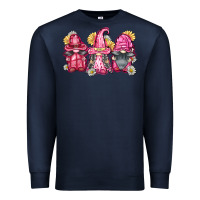 Navy breast cancer gnomes Premium Sweatshirt - FaDigitalArtStudio