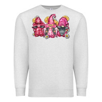 Oatmeal Heather breast cancer gnomes Premium Sweatshirt - FaDigitalArtStudio