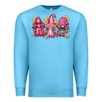 Ocean Blue breast cancer gnomes Premium Sweatshirt - FaDigitalArtStudio