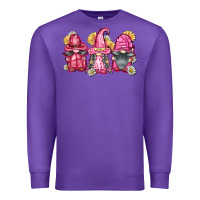 Purple breast cancer gnomes Premium Sweatshirt - FaDigitalArtStudio