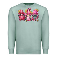 Seafoam breast cancer gnomes Premium Sweatshirt - FaDigitalArtStudio