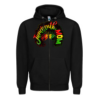 Black juneteenth mom Zipper Hoodie - CowGirlArtShop