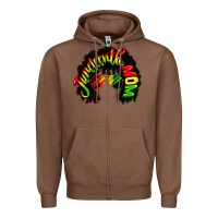 Chestnut juneteenth mom Zipper Hoodie - CowGirlArtShop