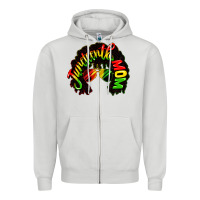 Dove Grey juneteenth mom Zipper Hoodie - CowGirlArtShop