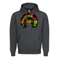 Smoke juneteenth mom Zipper Hoodie - CowGirlArtShop