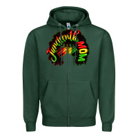 Sports Green juneteenth mom Zipper Hoodie - CowGirlArtShop