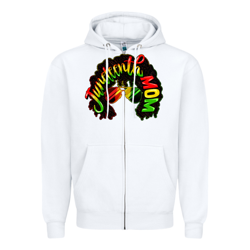 Juneteenth Mom Zipper Hoodie by CowGirlArtShop | Teevron
