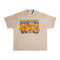French Oak LGBTQ+ Rainbows Reign Urban Heavy Tee - BundleAndBundleShop