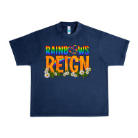 Navy LGBTQ+ Rainbows Reign Urban Heavy Tee - BundleAndBundleShop