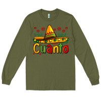 Army Green Cuanto my fourth mexican birthday Long Sleeve Tee - Jasminsmagicworld