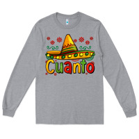 Heather Grey Cuanto my fourth mexican birthday Long Sleeve Tee - Jasminsmagicworld