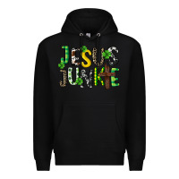 Black Jesus junkie St. Patrick's Premium Hoodie - CowGirlArtShop