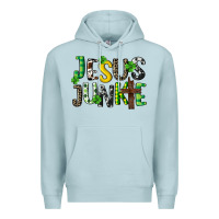 Blue Mist Jesus junkie St. Patrick's Premium Hoodie - CowGirlArtShop