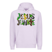 Lilac Jesus junkie St. Patrick's Premium Hoodie - CowGirlArtShop