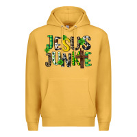 Mustard Jesus junkie St. Patrick's Premium Hoodie - CowGirlArtShop