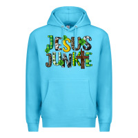 Ocean Blue Jesus junkie St. Patrick's Premium Hoodie - CowGirlArtShop