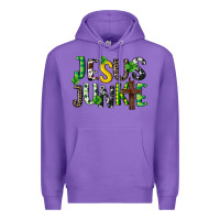 Purple Jesus junkie St. Patrick's Premium Hoodie - CowGirlArtShop