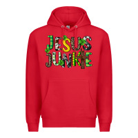 Red Jesus junkie St. Patrick's Premium Hoodie - CowGirlArtShop
