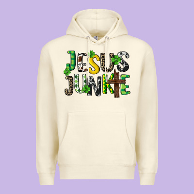 Jesus Junkie St. Patrick's Premium Hoodie Designed By Cowgirlartshop