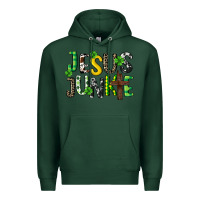 Sports Green Jesus junkie St. Patrick's Premium Hoodie - CowGirlArtShop