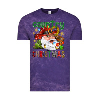 Cloud Purple Country Christmas Vintage Tee - NancyCooperArtShop