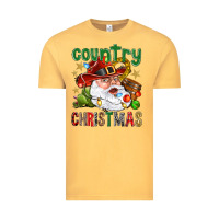 Vintage Mustard Country Christmas Vintage Tee - NancyCooperArtShop