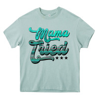 Arona mama tried aztec turquoise Heavy Core Tee - AdoDesignShop