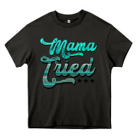 Asphalt mama tried aztec turquoise Heavy Core Tee - AdoDesignShop