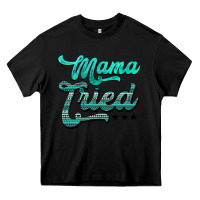 Black mama tried aztec turquoise Heavy Core Tee - AdoDesignShop