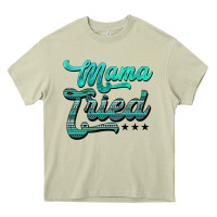 Mossy mama tried aztec turquoise Heavy Core Tee - AdoDesignShop