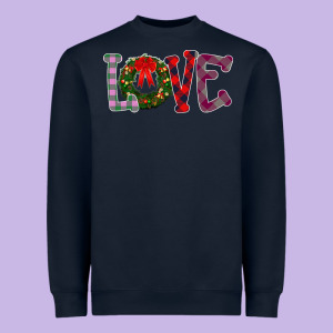 Love Christmas Heavyweight Sweatshirt Designed By Bettercallsaul