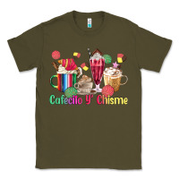 Army Green cafecito y chisme coffee cups Classic Tee - MaliasSmallBusiness