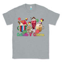 Heather Grey cafecito y chisme coffee cups Classic Tee - MaliasSmallBusiness