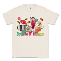 Natural cafecito y chisme coffee cups Classic Tee - MaliasSmallBusiness