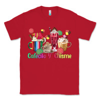 Red cafecito y chisme coffee cups Classic Tee - MaliasSmallBusiness