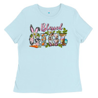 Baby Blue blessed gigi easter Ladies Tee - BarkalooDesign